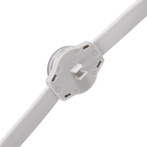 GloboStar® 90140 Digital Pixel Addressable Facade Module Chain String with 20 Spots – Ψηφιακή Αλυσίδα Γιρλάντα με 20 Σποτ LED SMD 3535 15W 20LED 20PIXEL SPI/TTL Protocol IC UCS512B 900lm 120° DC 12V IP67 RGB – Λευκό Σώμα – Μ232 x Π2.5 x Υ1.5cm