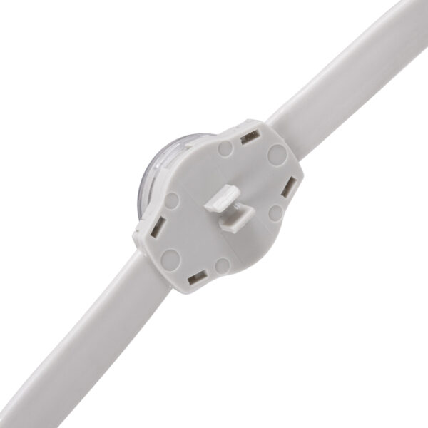 GloboStar® 90140 Digital Pixel Addressable Facade Module Chain String with 20 Spots – Ψηφιακή Αλυσίδα Γιρλάντα με 20 Σποτ LED SMD 3535 15W 20LED 20PIXEL SPI/TTL Protocol IC UCS512B 900lm 120° DC 12V IP67 RGB – Λευκό Σώμα – Μ232 x Π2.5 x Υ1.5cm
