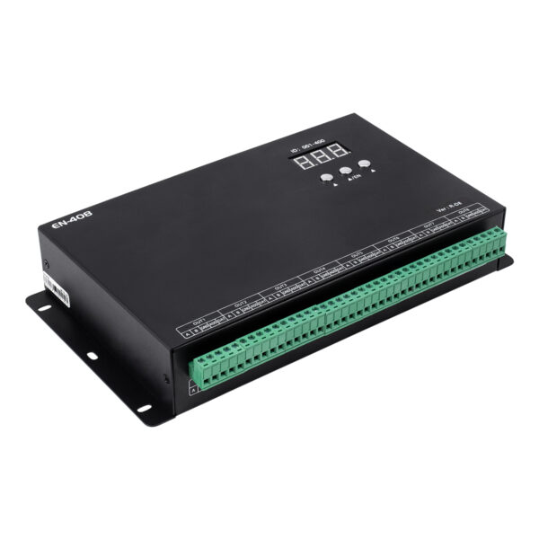 GloboStar® 90146 SEEKWAY EN-408 – Professional Channel Controller – Full Colour LED Digital Control System – Κεντρικός & Slave Controller Καναλιών Εξόδου για Ψηφιακά Προϊόντα LED Digital Pixel TTL & DMX512 – Single Colour & RGB & RGBW – Synchronous