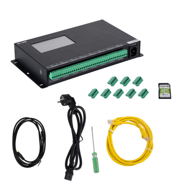 GloboStar® 90147 SEEKWAY SY-418 – Professional Master Controller – Full Colour LED Digital SPI Pixel Control System – Controller για Ψηφιακά Προϊόντα LED Digital Pixel TTL & DMX512 – Single Colour & RGB & RGBW – Synchronous & Asynchronous – 3 Χρόνια Εγγύηση