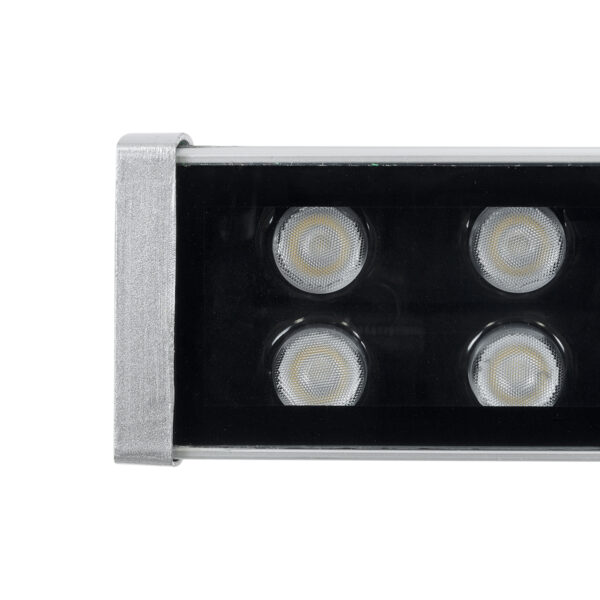GloboStar® WASHER-NASIA 90159 Μπάρα Φωτισμού Wall Washer LED 48W 4560lm 15° DC 24V Αδιάβροχο IP67 Μ100 x Π6.5 x Υ6.6cm Φυσικό Λευκό 4000K – Γκρι Ανθρακί – 3 Χρόνια Εγγύηση