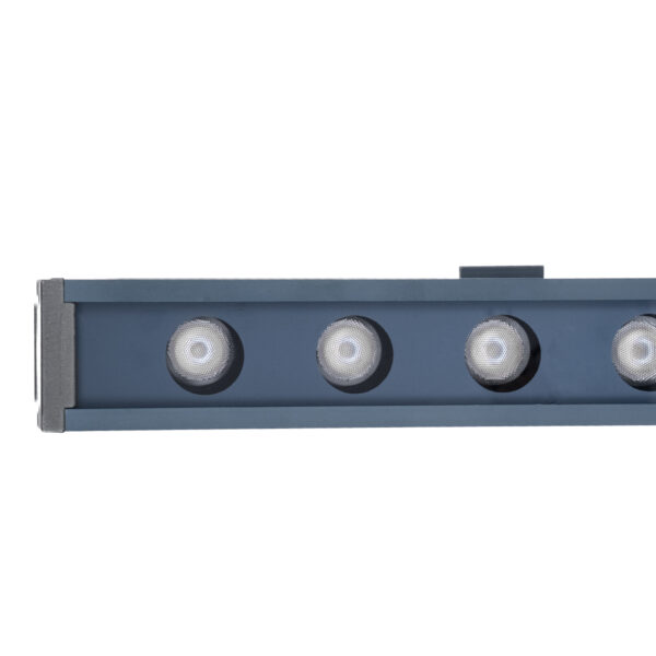 GloboStar® WASHER-NAIA 90175 Μπάρα Φωτισμού Wall Washer LED 9W 900lm 30° DC 24V Αδιάβροχο IP65 Μ50 x Π4 x Υ5cm Μπλε – Γκρι Ανθρακί – 3 Years Warranty