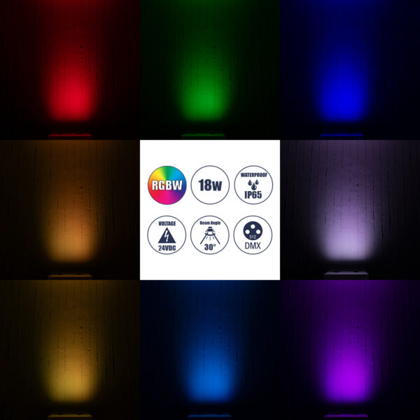 GloboStar® WASHER-NAIA 90177 Μπάρα Φωτισμού Wall Washer LED 18W 1890lm 30° DC 24V Αδιάβροχο IP65 Μ50 x Π4 x Υ5cm Πολύχρωμο RGBW DMX512 – Γκρι Ανθρακί – 3 Years Warranty