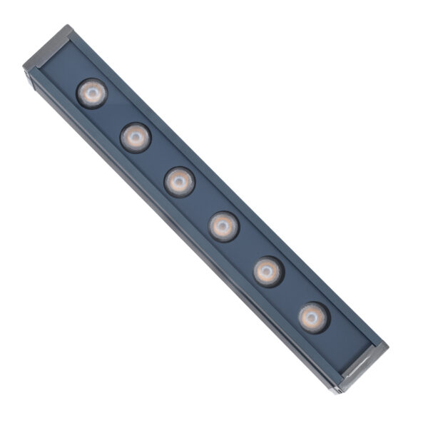 GloboStar® WASHER-VAIA 90178 Μπάρα Φωτισμού Wall Washer LED 6W 630lm 30° DC 24V Αδιάβροχο IP65 Μ30 x Π4 x Υ5cm Αρχιτεκτονικό Πορτοκαλί 2200K – Γκρι Ανθρακί – 3 Years Warranty