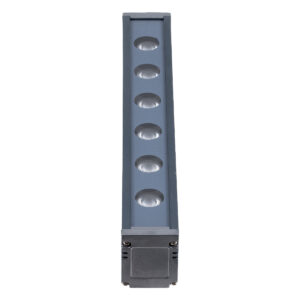 GloboStar® WASHER-VAIA 90178 Μπάρα Φωτισμού Wall Washer LED 6W 630lm 30° DC 24V Αδιάβροχο IP65 Μ30 x Π4 x Υ5cm Αρχιτεκτονικό Πορτοκαλί 2200K – Γκρι Ανθρακί – 3 Years Warranty