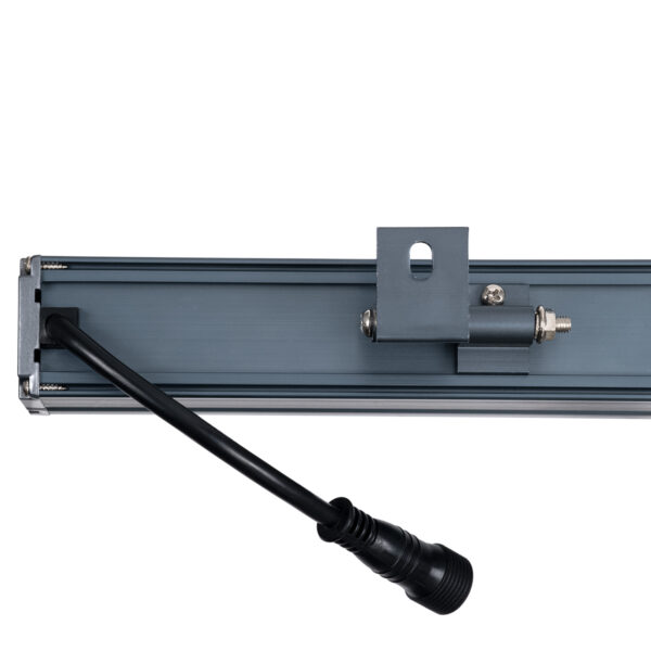 GloboStar® WASHER-VAIA 90184 Μπάρα Φωτισμού Wall Washer LED 6W 630lm 30° DC 24V Αδιάβροχο IP65 Μ30 x Π4 x Υ5cm Πολύχρωμο RGBW DMX512 – Γκρι Ανθρακί – 3 Years Warranty
