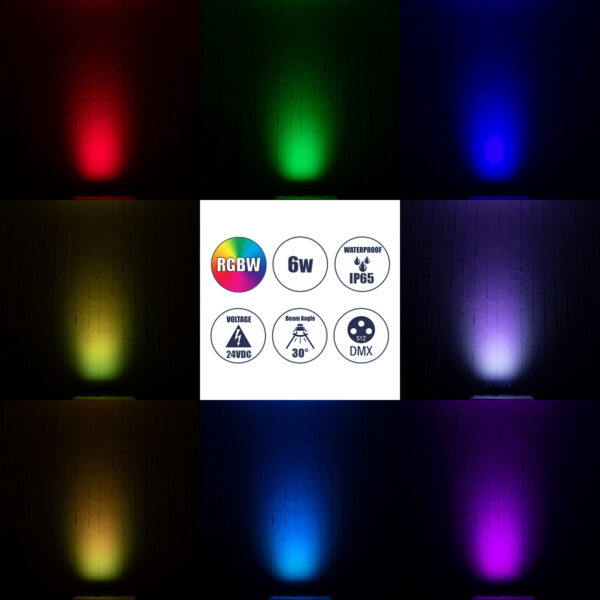 GloboStar® WASHER-VAIA 90184 Μπάρα Φωτισμού Wall Washer LED 6W 630lm 30° DC 24V Αδιάβροχο IP65 Μ30 x Π4 x Υ5cm Πολύχρωμο RGBW DMX512 – Γκρι Ανθρακί – 3 Years Warranty