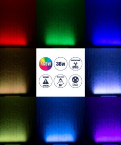 GloboStar® WASHER-GAIA 90185 Μπάρα Φωτισμού Wall Washer LED 36W 3780lm 30° DC 24V Αδιάβροχο IP65 Μ100 x Π4 x Υ5cm Πολύχρωμο RGBW DMX512 – Γκρι Ανθρακί – 3 Χρόνια Εγγύηση