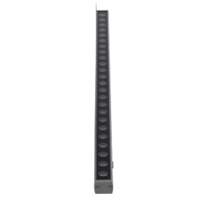 GloboStar® WASHER-FAIA 90186 Μπάρα Φωτισμού Wall Washer με Αντιθαμβωτική Γρίλια LED 24W 2040lm 15° DC 24V Αδιάβροχο IP65 L100 x W4 x H5.5cm Θερμό Λευκό 2700K – Ασημί – 3 Years Warranty