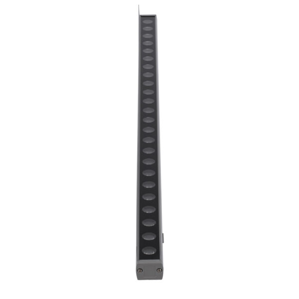 GloboStar® WASHER-FAIA 90186 Μπάρα Φωτισμού Wall Washer με Αντιθαμβωτική Γρίλια LED 24W 2040lm 15° DC 24V Αδιάβροχο IP65 L100 x W4 x H5.5cm Θερμό Λευκό 2700K – Ασημί – 3 Years Warranty
