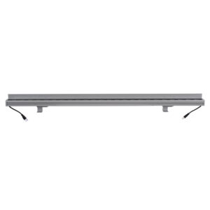 GloboStar® WASHER-FAIA 90186 Μπάρα Φωτισμού Wall Washer με Αντιθαμβωτική Γρίλια LED 24W 2040lm 15° DC 24V Αδιάβροχο IP65 L100 x W4 x H5.5cm Θερμό Λευκό 2700K – Ασημί – 3 Years Warranty