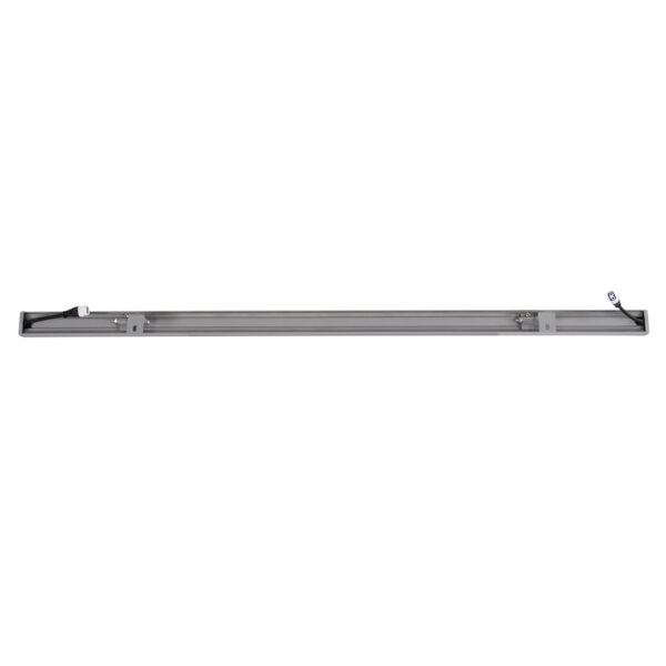 GloboStar® WASHER-FAIA 90186 Μπάρα Φωτισμού Wall Washer με Αντιθαμβωτική Γρίλια LED 24W 2040lm 15° DC 24V Αδιάβροχο IP65 L100 x W4 x H5.5cm Θερμό Λευκό 2700K – Ασημί – 3 Years Warranty