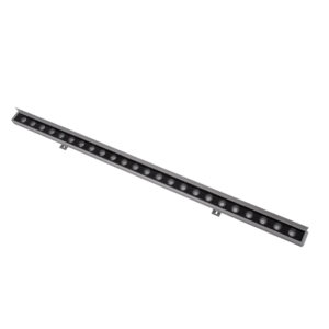 GloboStar® WASHER-FAIA 90188 Μπάρα Φωτισμού Wall Washer με Αντιθαμβωτική Γρίλια LED 24W 2400lm 15° DC 24V Αδιάβροχο IP65 L100 x W4 x H5.5cm Ψυχρό Λευκό 6000K – Ασημί – 3 Years Warranty