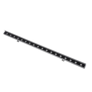GloboStar® WASHER-FAIA 90189 Μπάρα Φωτισμού Wall Washer με Αντιθαμβωτική Γρίλια LED 24W 2040lm 15° DC 24V Αδιάβροχο IP65 L100 x W4 x H5.5cm RGBW DMX512 – Ασημί – 3 Years Warranty