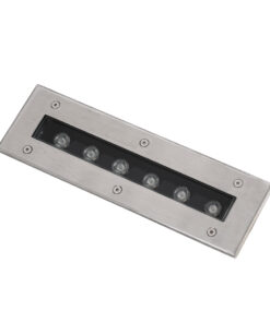GloboStar® UNDERGROUND-REMVI 90190 Χωνευτό Φωτιστικό Wall Washer Δαπέδου LED 9W 810lm 10° DC 24V Αδιάβροχο IP68 L30 x W9 x H8.5cm Θερμό Λευκό 2700K – Ανοξείδωτο Ατσάλι – 3 Years Warranty