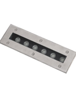 GloboStar® UNDERGROUND-REMVI 90191 Χωνευτό Φωτιστικό Wall Washer Δαπέδου LED 9W 765lm 10° DC 24V Αδιάβροχο IP68 L30 x W9 x H8.5cm RGBW DMX512 – Ανοξείδωτο Ατσάλι – 3 Years Warranty