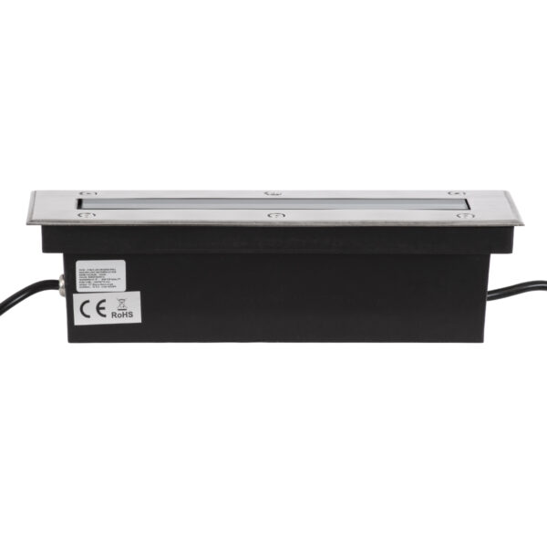 GloboStar® UNDERGROUND-REMVI 90191 Χωνευτό Φωτιστικό Wall Washer Δαπέδου LED 9W 765lm 10° DC 24V Αδιάβροχο IP68 L30 x W9 x H8.5cm RGBW DMX512 – Ανοξείδωτο Ατσάλι – 3 Years Warranty