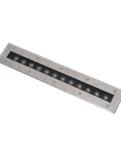 GloboStar® UNDERGROUND-REMVI 90192 Χωνευτό Φωτιστικό Wall Washer Δαπέδου LED 12W 1080lm 10° DC 24V Αδιάβροχο IP68 L50 x W7.4 x H7cm Θερμό Λευκό 2700K – Ανοξείδωτο Ατσάλι – 3 Years Warranty