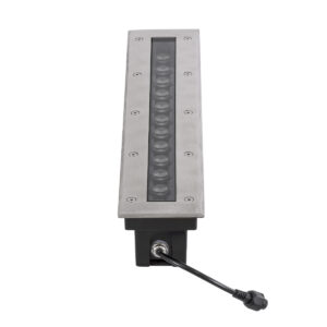 GloboStar® UNDERGROUND-REMVI 90192 Χωνευτό Φωτιστικό Wall Washer Δαπέδου LED 12W 1080lm 10° DC 24V Αδιάβροχο IP68 L50 x W7.4 x H7cm Θερμό Λευκό 2700K – Ανοξείδωτο Ατσάλι – 3 Years Warranty