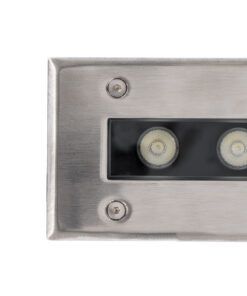 GloboStar® UNDERGROUND-REMVI 90193 Χωνευτό Φωτιστικό Wall Washer Δαπέδου LED 12W 1020lm 10° DC 24V Αδιάβροχο IP68 L50 x W9 x H7.2cm RGBW DMX512 – Ανοξείδωτο Ατσάλι – 3 Years Warranty