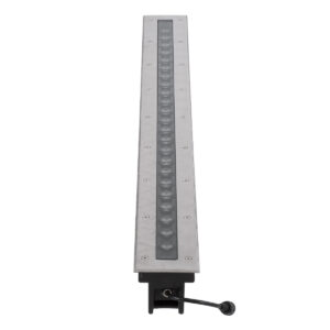 GloboStar® UNDERGROUND-REMVI 90194 Χωνευτό Φωτιστικό Wall Washer Δαπέδου LED 24W 2160lm 10° DC 24V Αδιάβροχο IP68 L100 x W9 x H7.2cm Θερμό Λευκό 2700K – Ανοξείδωτο Ατσάλι – 3 Years Warranty