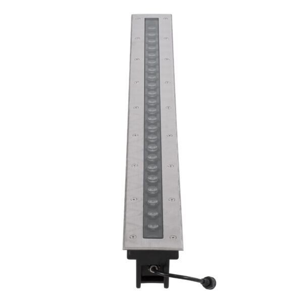 GloboStar® UNDERGROUND-REMVI 90194 Χωνευτό Φωτιστικό Wall Washer Δαπέδου LED 24W 2160lm 10° DC 24V Αδιάβροχο IP68 L100 x W9 x H7.2cm Θερμό Λευκό 2700K – Ανοξείδωτο Ατσάλι – 3 Years Warranty