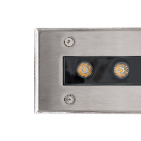 GloboStar® UNDERGROUND-REMVI 90194 Χωνευτό Φωτιστικό Wall Washer Δαπέδου LED 24W 2160lm 10° DC 24V Αδιάβροχο IP68 L100 x W9 x H7.2cm Θερμό Λευκό 2700K – Ανοξείδωτο Ατσάλι – 3 Years Warranty