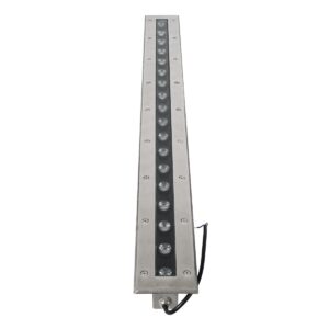 GloboStar® UNDERGROUND-REMVI 90194-Y Χωνευτό Φωτιστικό Wall Washer Δαπέδου LED 18W 1440lm 10° DC 24V Αδιάβροχο IP68 L100 x W9 x H7.2cm Αρχιτεκτονικό Πορτοκαλί 2200K – Ανοξείδωτο Ατσάλι – 3 Years Warranty