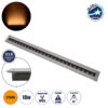 GloboStar® UNDERGROUND-REMVI 90194-Y Χωνευτό Φωτιστικό Wall Washer Δαπέδου LED 18W 1440lm 10° DC 24V Αδιάβροχο IP68 L100 x W9 x H7.2cm Αρχιτεκτονικό Πορτοκαλί 2200K – Ανοξείδωτο Ατσάλι – 3 Years Warranty