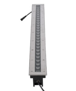 GloboStar® UNDERGROUND-REMVI 90195 Χωνευτό Φωτιστικό Wall Washer Δαπέδου LED 24W 2040lm 10° DC 24V Αδιάβροχο IP68 L100 x W9 x H7.2cm RGBW DMX512 – Ανοξείδωτο Ατσάλι – 3 Years Warranty