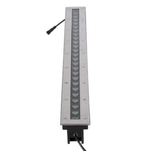 GloboStar® UNDERGROUND-REMVI 90195 Χωνευτό Φωτιστικό Wall Washer Δαπέδου LED 24W 2040lm 10° DC 24V Αδιάβροχο IP68 L100 x W9 x H7.2cm RGBW DMX512 – Ανοξείδωτο Ατσάλι – 3 Years Warranty