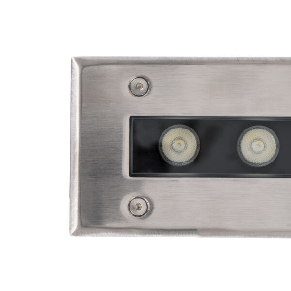 GloboStar® UNDERGROUND-REMVI 90195 Χωνευτό Φωτιστικό Wall Washer Δαπέδου LED 24W 2040lm 10° DC 24V Αδιάβροχο IP68 L100 x W9 x H7.2cm RGBW DMX512 – Ανοξείδωτο Ατσάλι – 3 Years Warranty