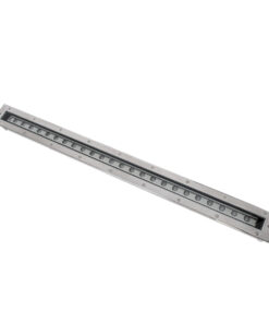 GloboStar® UNDERGROUND-PASSAGGIO 90196 Χωνευτό Φωτιστικό Wall Washer Δαπέδου LED 24W 2160lm 10° DC 24V Αδιάβροχο IP68 με Ρυθμιζόμενη Γωνία Φωτισμού L108 x W9 x H7.5cm Θερμό Λευκό 2700K – Ανοξείδωτο Ατσάλι – 3 Years Warranty