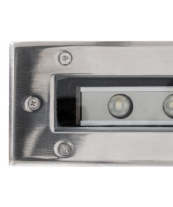 GloboStar® UNDERGROUND-PASSAGGIO 90197 Χωνευτό Φωτιστικό Wall Washer Δαπέδου LED 24W 2040lm 10° DC 24V Αδιάβροχο IP68 με Ρυθμιζόμενη Γωνία Φωτισμού L108 x W9 x H7.5cm RGBW DMX512 – Ανοξείδωτο Ατσάλι – 3 Years Warranty