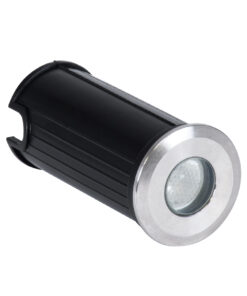 GloboStar® UNDERGROUND-GENA 90199 Χωνευτό Φωτιστικό Σποτ Δαπέδου LED 1W 80lm 5° DC 24V Αδιάβροχο IP68 Φ3 x Υ6cm Μπλε – Ανοξείδωτο Ατσάλι – 3 Years Warranty