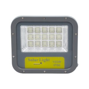 GloboStar® 90205 Αυτόνομος Ηλιακός Προβολέας LED SUPREME Series SMD 150W 15000lm με Ενσωματωμένη Μπαταρία 15000mAh – Φωτοβολταϊκό Πάνελ με Αισθητήρα Ημέρας-Νύχτας και Ασύρματο Χειριστήριο RF 2.4Ghz Αδιάβροχος IP66 Ψυχρό Λευκό 6000K