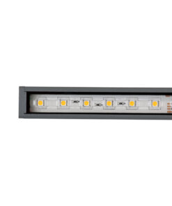 GloboStar® DIGI-BAR 90209 Ψηφιακή Μπάρα Φωτισμού Wall Washer Digital Pixel Facade Tuber Bar LED 12W 840lm 90° DC 24V Αδιάβροχο IP65 L100 x W3.2 x H3cm Θερμό Λευκό 2700K DMX512 – Ασημί με Διάφανο Κάλυμμα – 3 Years Warranty