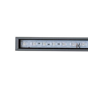 GloboStar® DIGI-BAR 90210 Ψηφιακή Μπάρα Φωτισμού Wall Washer Digital Pixel Facade Tuber Bar LED 12W 720lm 90° DC 24V Αδιάβροχο IP65 L100 x W3.2 x H3cm RGB DMX512 – Ασημί με Διάφανο Κάλυμμα – 3 Years Warranty