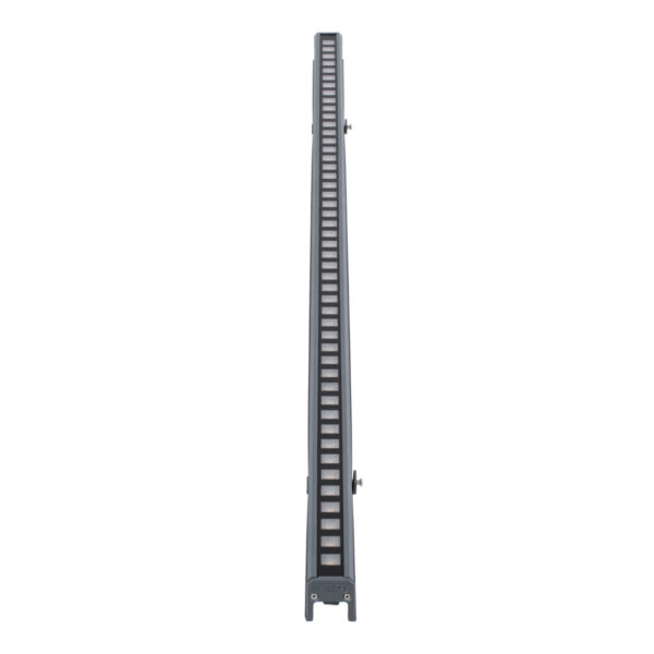 GloboStar® DIGI-BAR 90211 Ψηφιακή Μπάρα Φωτισμού Wall Washer Digital Pixel Facade Tuber Bar LED 12W 840lm 45° DC 24V Αδιάβροχο IP65 L100 x W3.5 x H3.2cm Θερμό Λευκό 2700K DMX512 – Γκρι Ανθρακί με Pixel Lens Φακούς – 3 Years Warranty