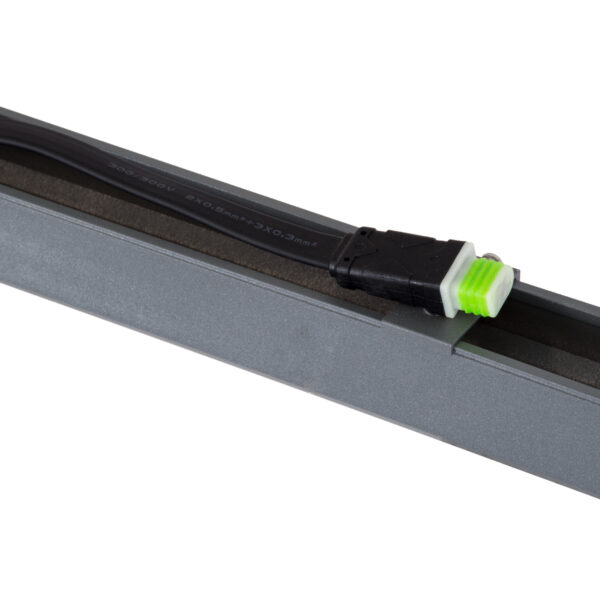 GloboStar® DIGI-BAR 90212 Ψηφιακή Μπάρα Φωτισμού Wall Washer Digital Pixel Facade Tuber Bar LED 12W 720lm 45° DC 24V Αδιάβροχο IP65 L100 x W3.5 x H3.2cm RGB DMX512 – Γκρι Ανθρακί με Pixel Lens Φακούς – 3 Years Warranty