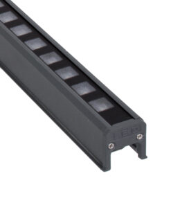 GloboStar® DIGI-BAR 90212 Ψηφιακή Μπάρα Φωτισμού Wall Washer Digital Pixel Facade Tuber Bar LED 12W 720lm 45° DC 24V Αδιάβροχο IP65 L100 x W3.5 x H3.2cm RGB DMX512 – Γκρι Ανθρακί με Pixel Lens Φακούς – 3 Years Warranty