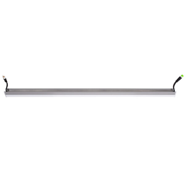 GloboStar® DIGI-BAR 90213 Ψηφιακή Μπάρα Φωτισμού Wall Washer Digital Pixel Facade Tuber Bar LED 12W 840lm 180° DC 24V Αδιάβροχο IP65 L100 x W3 x H4.5cm Θερμό Λευκό 2700K DMX512 – Ασημί με Οπάλ Λευκό Κάλυμμα – 3 Years Warranty