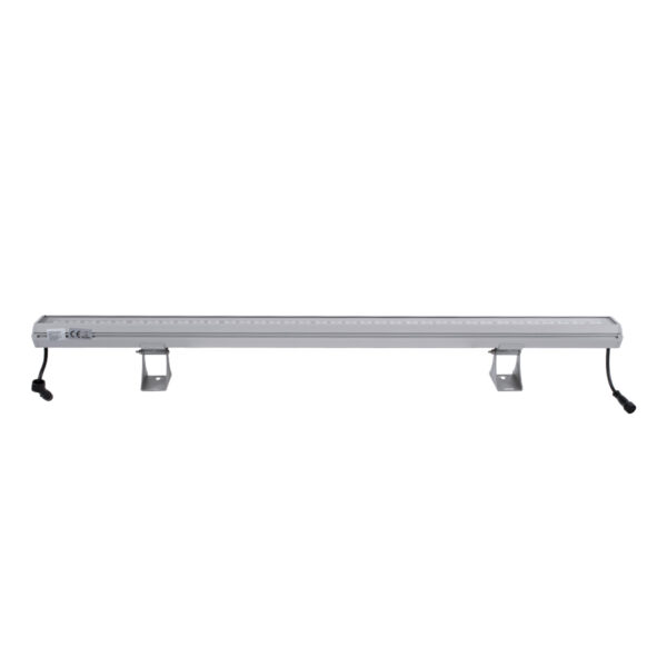 GloboStar® WASHER-GAIA 90216 Μπάρα Φωτισμού Wall Washer LED 144W 12240lm 10° DC 24V Αδιάβροχο IP67 L100 x W7.3 x H4.3cm RGBW DMX512 – Ασημί – 3 Years Warranty