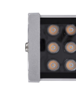 GloboStar® WASHER-GAIA 90217 Μπάρα Φωτισμού Wall Washer LED 216W 19440lm 10° DC 24V Αδιάβροχο IP67 L100 x W10.2 x H9.5cm Θερμό Λευκό 2700K – Ασημί – 3 Years Warranty