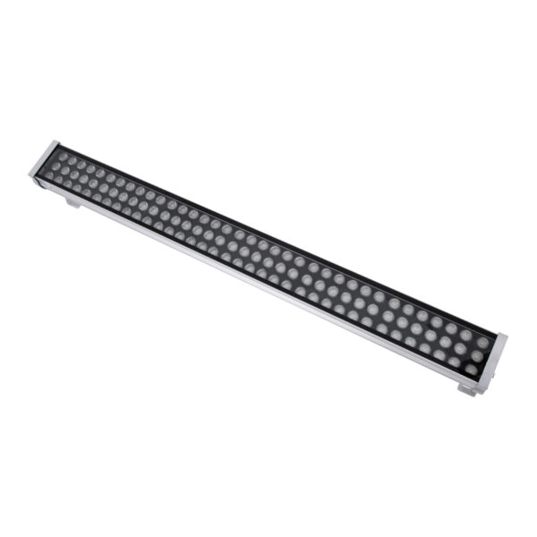 GloboStar® WASHER-GAIA 90218 Μπάρα Φωτισμού Wall Washer LED 216W 18360lm 10° DC 24V Αδιάβροχο IP67 L100 x W10.2 x H9.5cm RGBW DMX512 – Ασημί – 3 Years Warranty