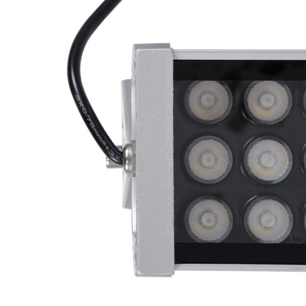 GloboStar® WASHER-GAIA 90218 Μπάρα Φωτισμού Wall Washer LED 216W 18360lm 10° DC 24V Αδιάβροχο IP67 L100 x W10.2 x H9.5cm RGBW DMX512 – Ασημί – 3 Years Warranty
