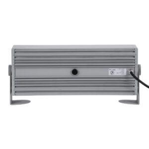 GloboStar® FLOOD-ZENA 90219 Προβολέας Wall Washer για Φωτισμό Κτιρίων LED 60W 5400lm 3° DC 24V Αδιάβροχο IP65 L37 x W9 x H26.5cm Θερμό Λευκό 2700K – Ασημί – 3 Years Warranty