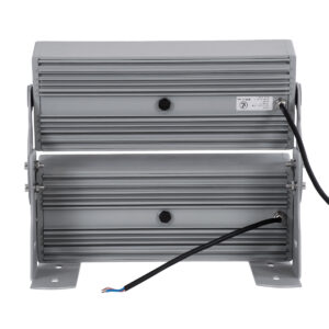 GloboStar® FLOOD-ZENA 90220 Προβολέας Wall Washer για Φωτισμό Κτιρίων LED 120W 10800lm 3° DC 24V Αδιάβροχο IP65 L38 x W30.5 x H24cm Θερμό Λευκό 2700K – Ασημί – 3 Years Warranty