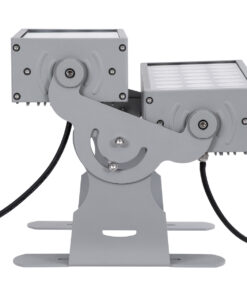 GloboStar® FLOOD-ZENA 90220 Προβολέας Wall Washer για Φωτισμό Κτιρίων LED 120W 10800lm 3° DC 24V Αδιάβροχο IP65 L38 x W30.5 x H24cm Θερμό Λευκό 2700K – Ασημί – 3 Years Warranty