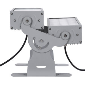 GloboStar® FLOOD-ZENA 90220 Προβολέας Wall Washer για Φωτισμό Κτιρίων LED 120W 10800lm 3° DC 24V Αδιάβροχο IP65 L38 x W30.5 x H24cm Θερμό Λευκό 2700K – Ασημί – 3 Years Warranty